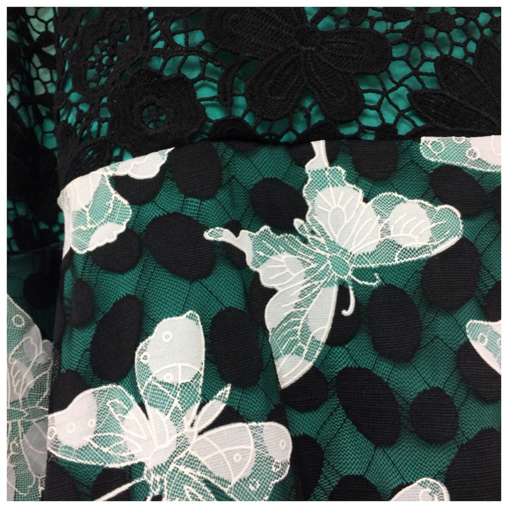 Butterfly Design Summer Formal Top Size 2X - US 18 Boutique NEW - Picture 4 of 9